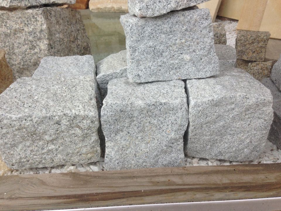 ♥TOP Pflastersteine gespalten, Schlesischer Granit grau,Feinkorn! in Halle