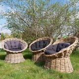 3er Set Garten Korbsessel Rattan Brandenburg - Oberkrämer Vorschau