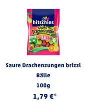 Saure Drachenzungen brizzl Bälle Hitschies 10 stück Bayern - Vilshofen an der Donau Vorschau