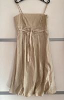 Hallhuber Leinenkleid mit Ballonrock Leinen nude beige gold S 36 München - Pasing-Obermenzing Vorschau