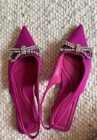 Zara flache Pantolette mit Glitzersteinen 2572/010 40 pink Hamburg-Nord - Hamburg Winterhude Vorschau