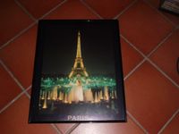 Paris Eiffelturm bei Nacht Wandbild Poster mit Rahmen, top Nordrhein-Westfalen - Moers Vorschau