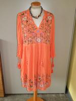 Kleid YAS Tunika Apricot mit bunten Blüten Gr L neu Versand Bayern - Landshut Vorschau