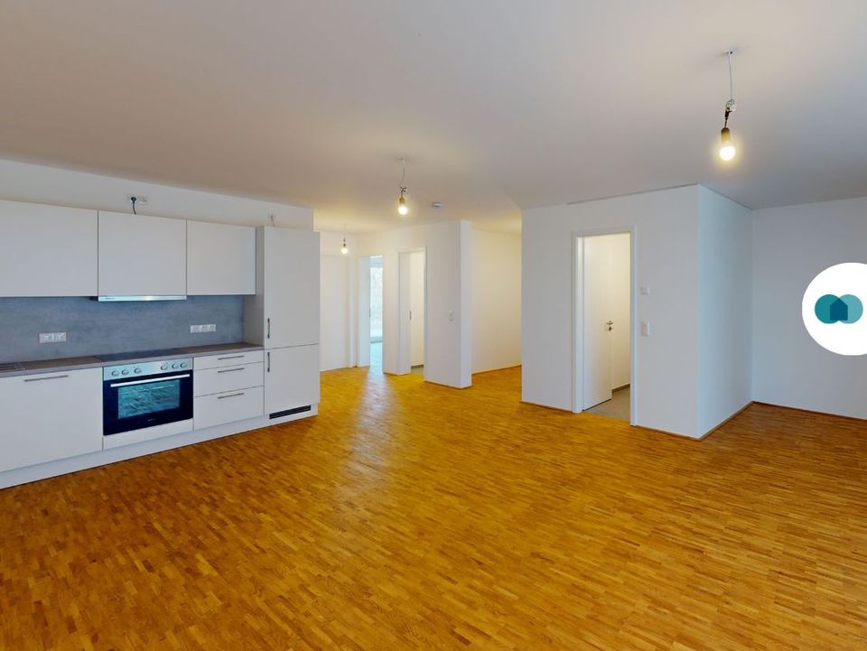 *JETZT LETZTE WOHNUNGEN SICHERN* Moderne 3-Zimmer-Wohnung mit Terrasse und Einbauküche im Neubauquartier "Glory." in Mainz