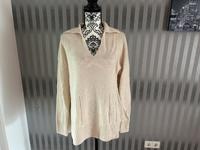 Cos Gestrickter Pullover mit V-Ausschnitt Beige Gr. S Brandenburg - Blankenfelde-Mahlow Vorschau