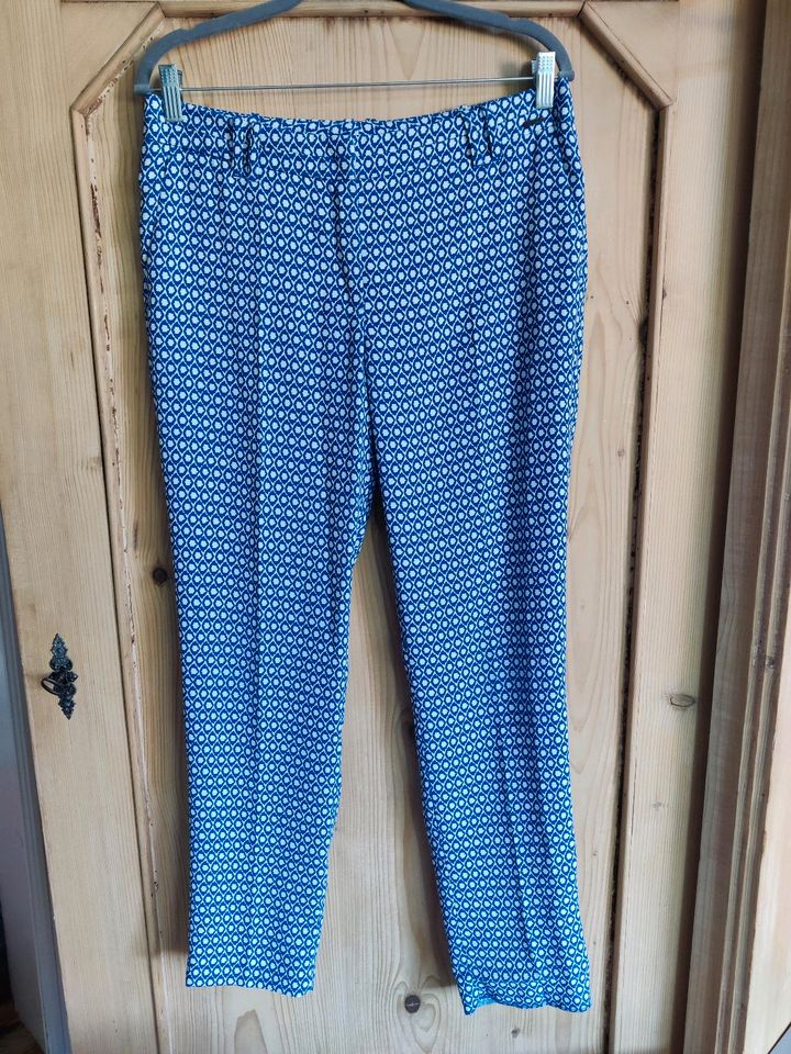 Leichte edle Hose Cinque blau weiß Frühling Sommer 40 L chic in Potsdam