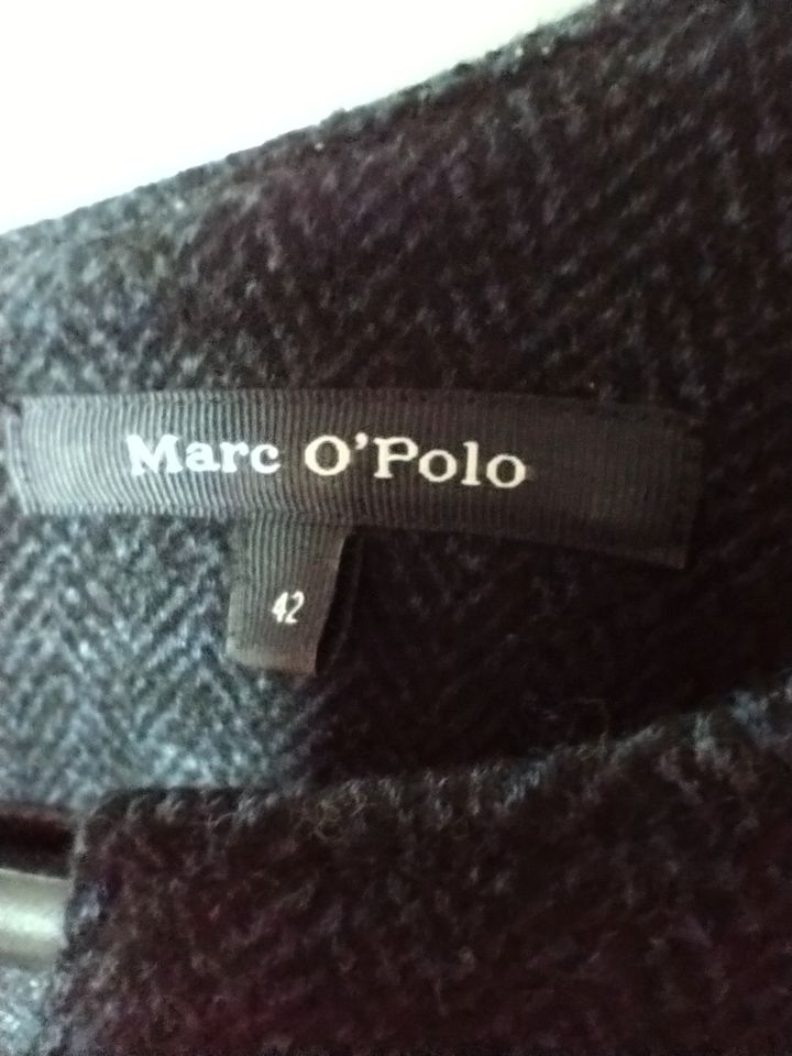 Marc O'Polo Kleid Etuikleid blau mit Wolle Gr. 42 Bouclé Business in Leipzig