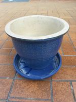 Blumentopf Keramik blau lasiert Rheinland-Pfalz - Neuwied Vorschau