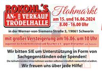 Große Spendenaktion am 15. u. 16.06.24 mit Flohmarkt Schwerin - Wüstmark Vorschau