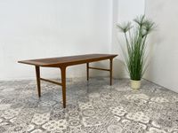 WMK Besonders schöner & sehr gut erhaltener Skandinavischer Couchtisch aus Teakholz und Eiche # Wohnzimmertisch Sofatisch Designertisch Coffee Table 50er 60er Mad Men Vintage Danish Design Teak Friedrichshain-Kreuzberg - Friedrichshain Vorschau