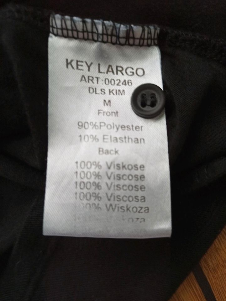 Key Largo schwarze Longbluse langärmlige Bluse M in Bad Sassendorf