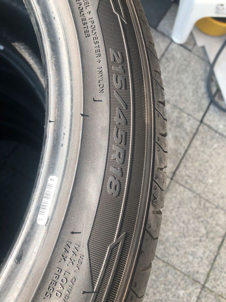 4x SOMMERREIFEN (no2): HANKOOK Ventus Prime 3; 215/45 R18 89 V/EU in Reinbek