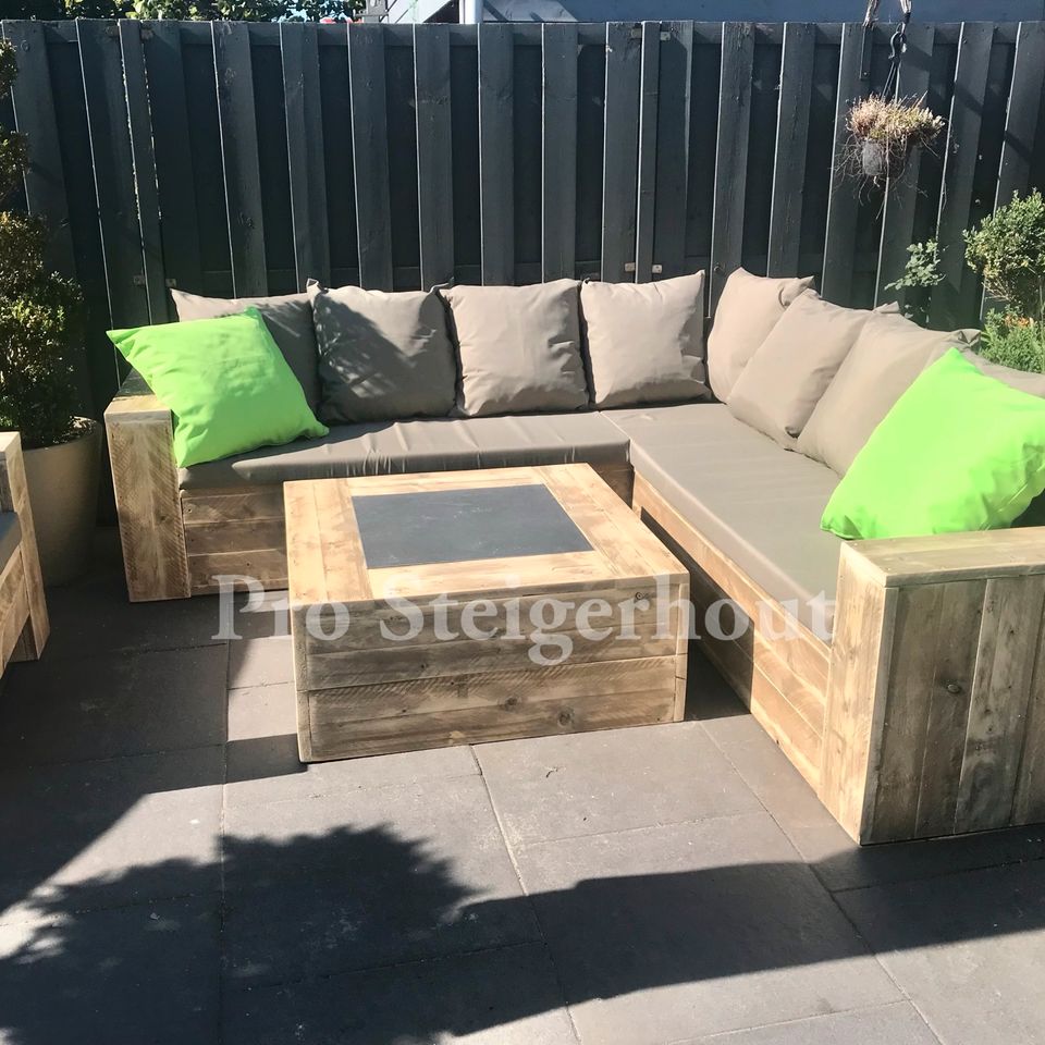 Gerüstholz Ecksofa Ecklounge Loungeset Lounge Sofa Gartenmöbel in Lingen (Ems)