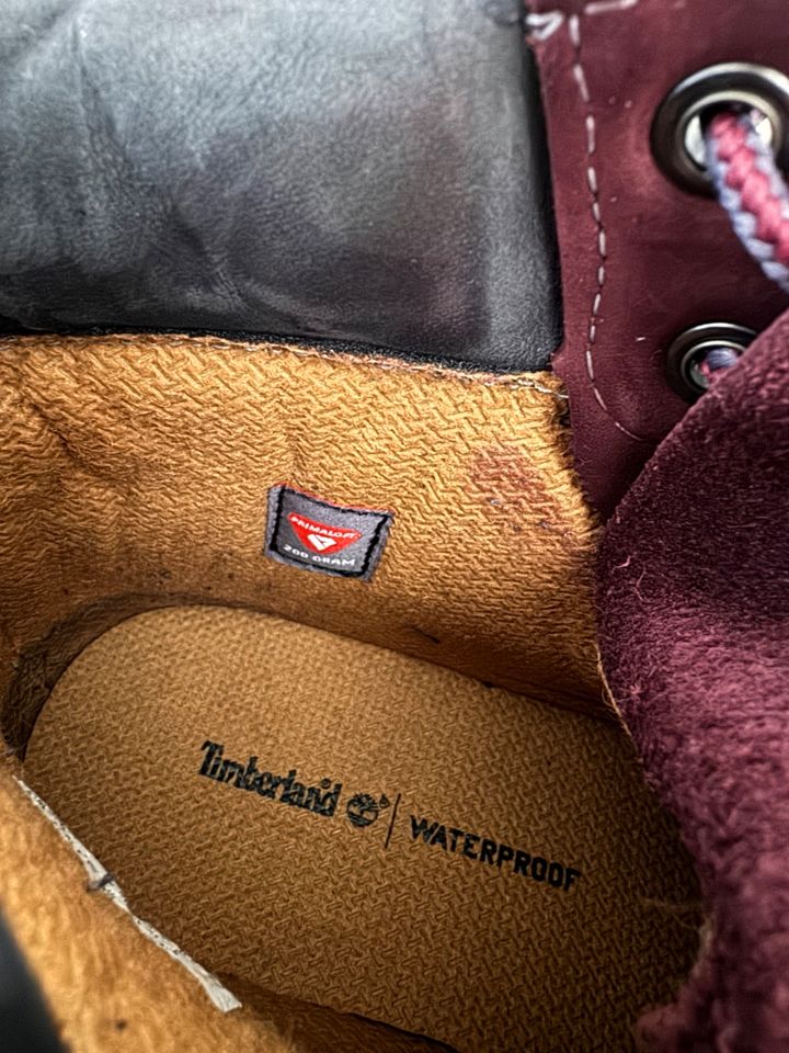 Timberland Boots Nubukleder Burgundy 37 in Bad Frankenhausen/Kyffhäuser