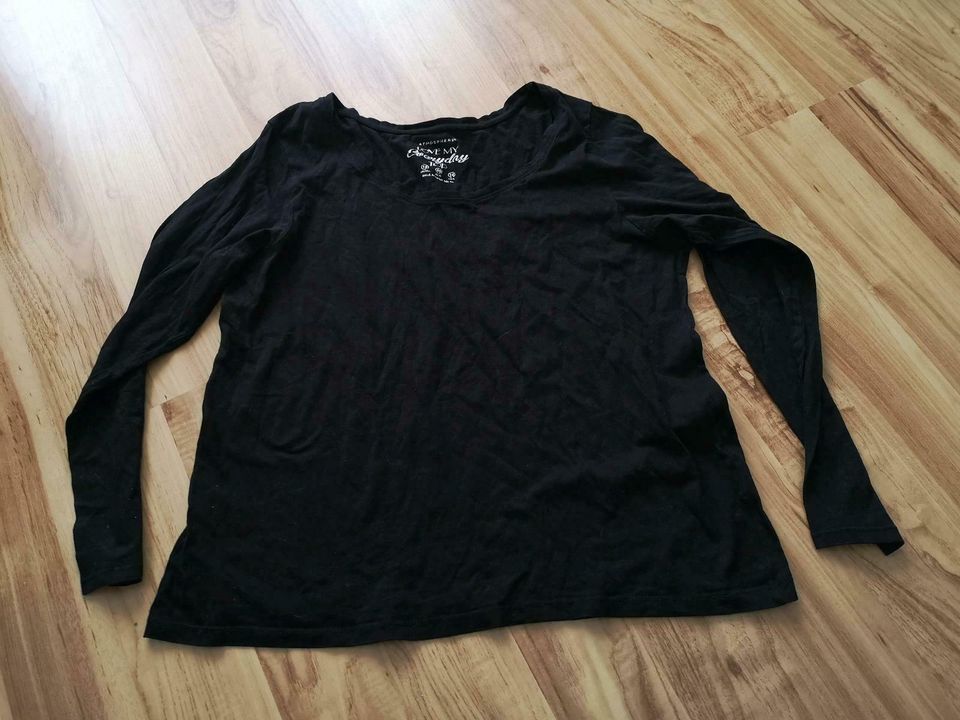 Langarmshirt 46 longsleeve XXL schwarz uni in Sankt Augustin