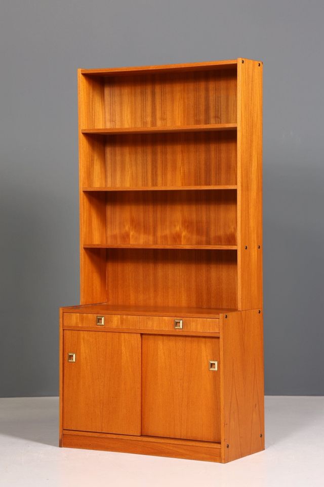 Wunderschönes Mid Century Regal "Made in Denmark" Teak Bücherregal echt Holz Kommode 60er Jahre Artikel-Nr.: B830 in Berlin