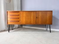 WK Möbel Sideboard Teak auf Hairpinlegs 60er 70er Mid Century Design Schubladen Kommode Anrichte Wohnzimmerschrank  TV Board Upcycling Vintage Berlin - Mitte Vorschau