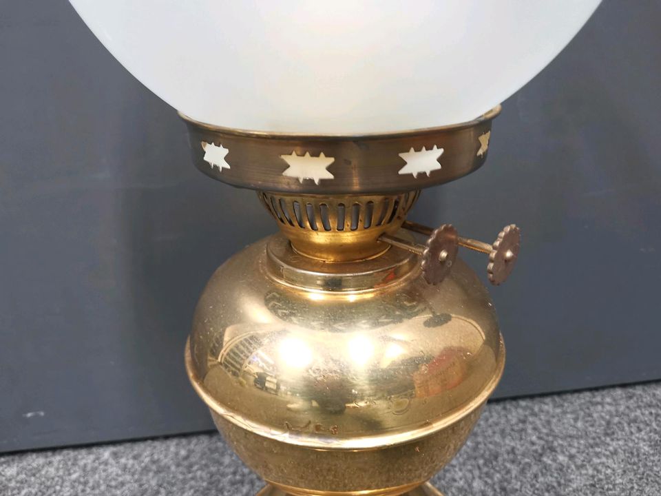 Öllampe Tischlampe Vintage mit Doppeldocht in Nürnberg (Mittelfr)