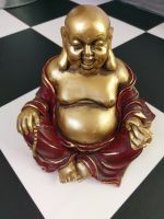 Goldene Buddha Figur Glücksbringer Deko Lotossitz Bayern - Freising Vorschau