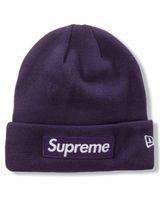 Supreme New Era Box Logo Beanie (FW23) Dark Purple Baden-Württemberg - Freiburg im Breisgau Vorschau