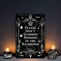 Schild Dämonen Gothic Witch Bathroom Bad Duisburg - Fahrn Vorschau