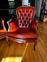 Chesterfield Sessel, rot, Mahagoni Berlin - Charlottenburg Vorschau