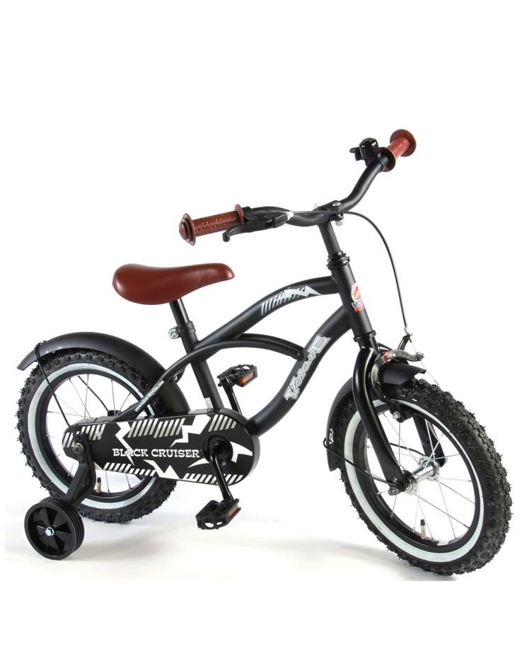 Volare Black Cruiser Kinderfahrrad - Jungen - 14 Zoll - Schwarz in Troisdorf