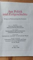 2 Beilagen aus Das Parlament – Themen zur Literatur Bayern - Würzburg Vorschau