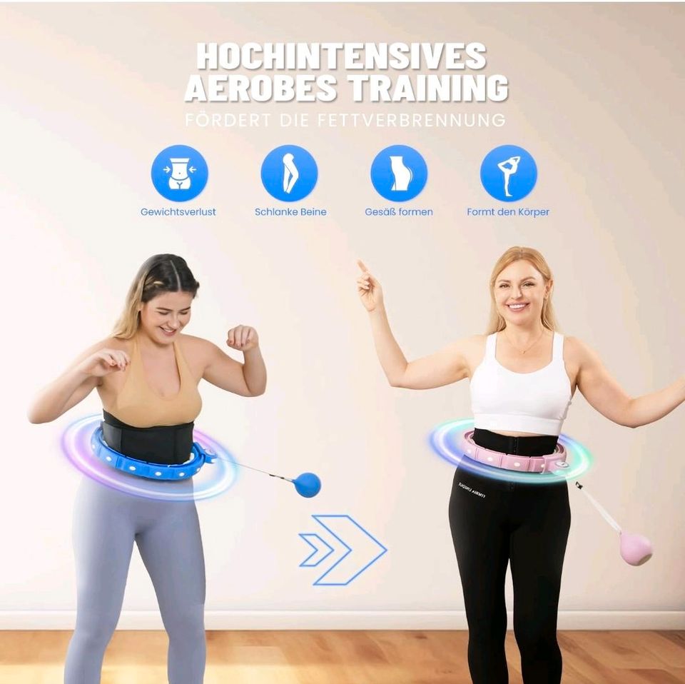 Smart Hula Hoop Reifen Erwachsene mit Bunte LED-Lichteffekte, 121 in Ahlen