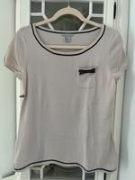 H&M Damen Feinstrick Shirt Bluse Top Chic Gr. L 40 beige blau Hessen - Wiesbaden Vorschau