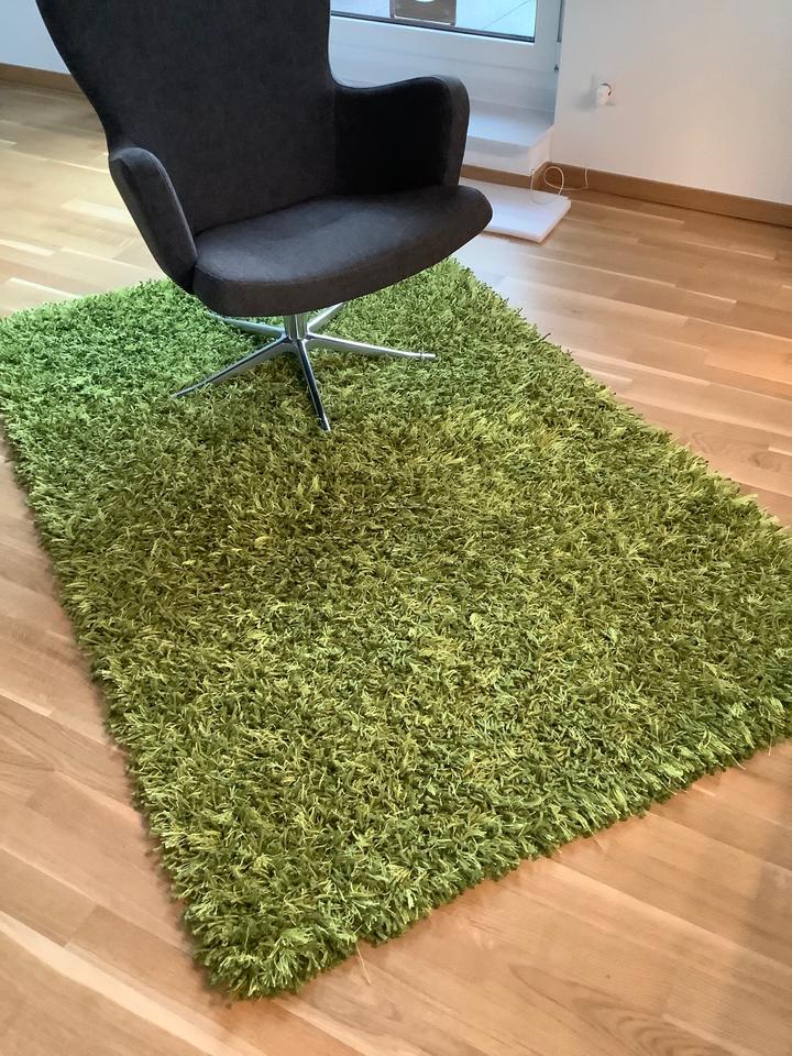 Teppich Shaggyvon Crystal Farbe grün D136, 100 Polyester, 120x180 in Heikendorf