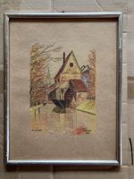 Altes Aquarell „Am Dämmchen“ Erfurt, A.Hacker v. 1934! Baden-Württemberg - Rickenbach Vorschau