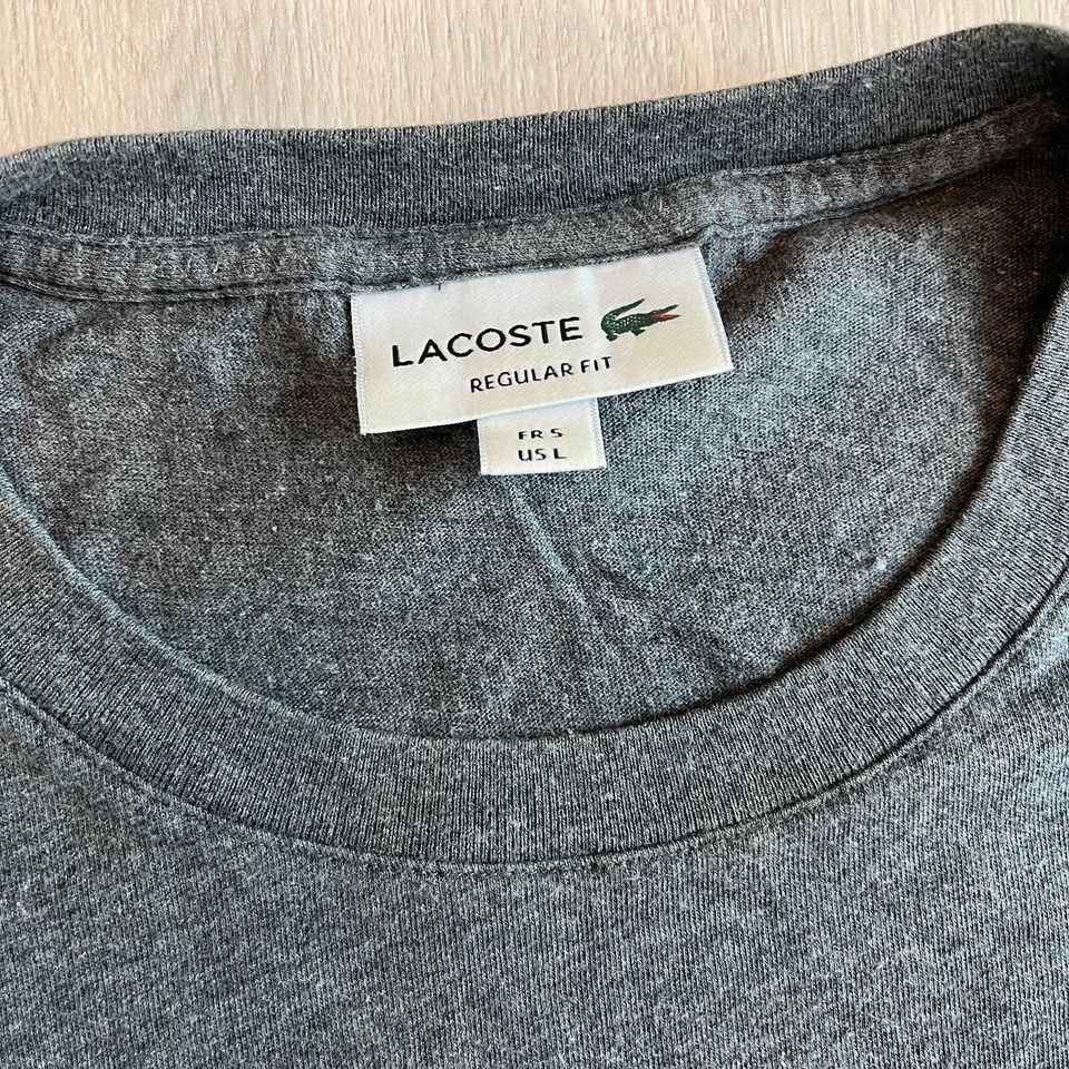 Lacoste T-Shirt Grau Größe L Oberteil in Kassel