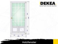 Holz Terrassentür mit Sprossen Fenster Balkontür nach Maß Holzfenster Zweifachverglasung Eingangstür Tür Fenster bis zum boden 1210 x 2460 Außentür DREH Flügelfenster Dresden - Innere Altstadt Vorschau