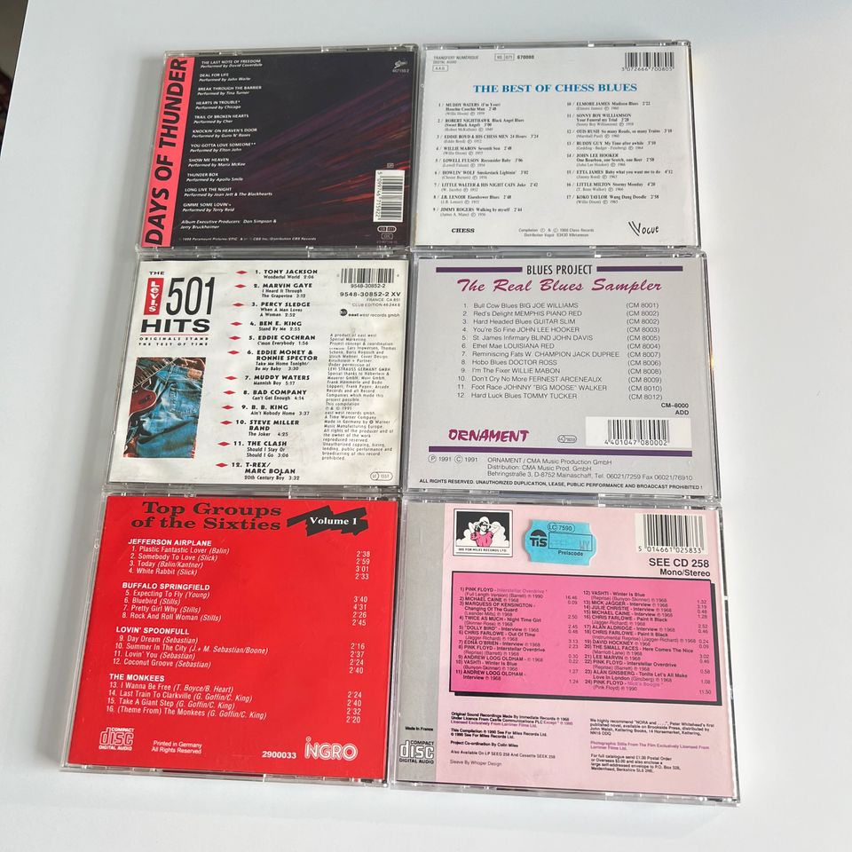 CDs 6 x Rock / Pop / Blues - Sampler in Glashütten