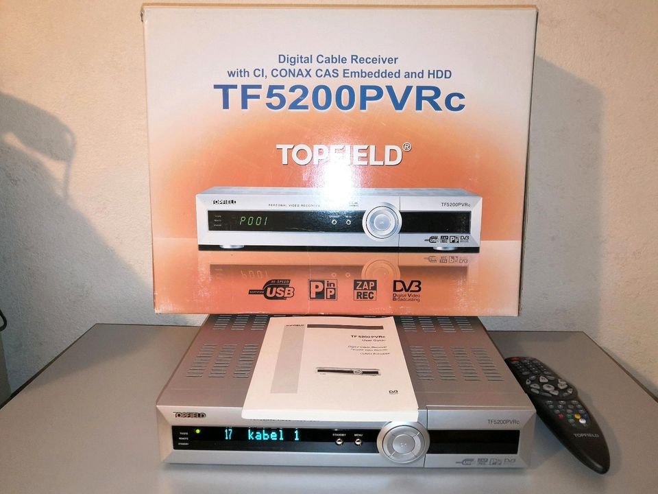 Topfield TF5200PVRc DVB-C Festplattenrecorder für Kabelanschluss! in Au