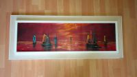 Wandbild Ölgemälde Segelschiffe 113 x 44 cm mediterran Nordrhein-Westfalen - Leopoldshöhe Vorschau