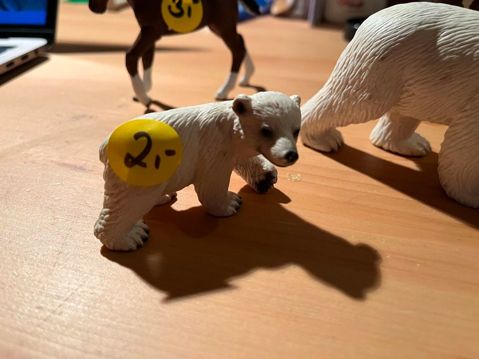 Schleich Tiere Pferde Eisbär Wolf Eule in Düsseldorf