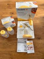 Medela Harmony Hand-Brustpumpe plus 2 Flaschen extra Nordrhein-Westfalen - Saerbeck Vorschau