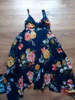 Bonprix Sommer Zipfel Kleid Gr. 36 38 Blumen blau Hessen - Feldatal Vorschau