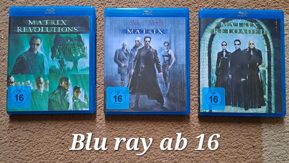 Matrix Trilogie, Blu ray, DVD s, 3 Teile in Wenzendorf