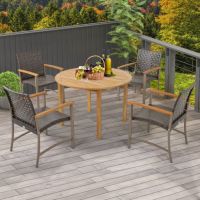 4x Rattan Gartenstuhlset Armlehnen Stühle Stuhl Set Gartenstühle Hessen - Weilburg Vorschau