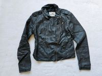 Hollister Lederjacke Biker Style grau anthrazit Jacke Damen Gr.L Hessen - Wetzlar Vorschau