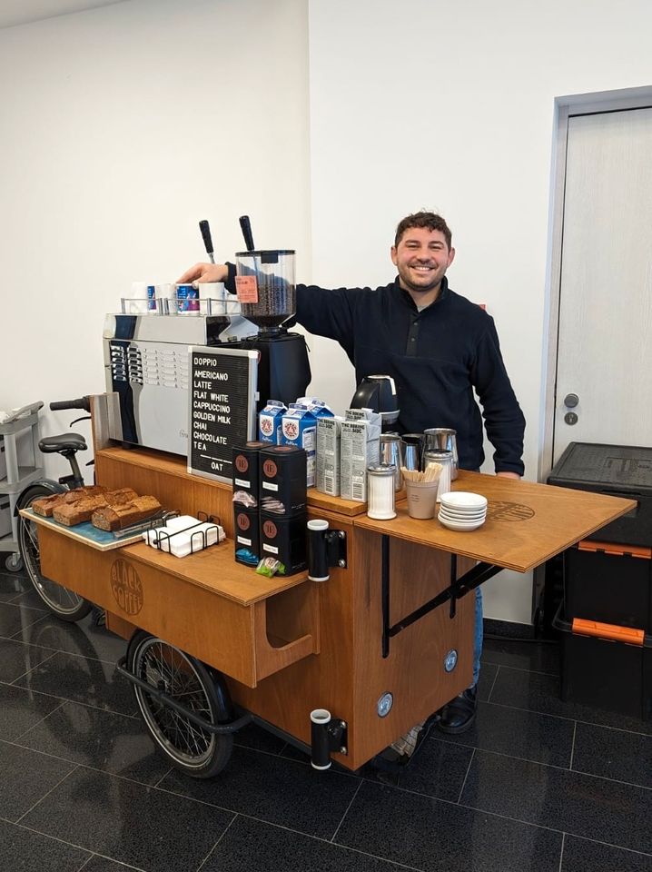 CoffeeBike mit Barista mieten in Düsseldorf in Düsseldorf