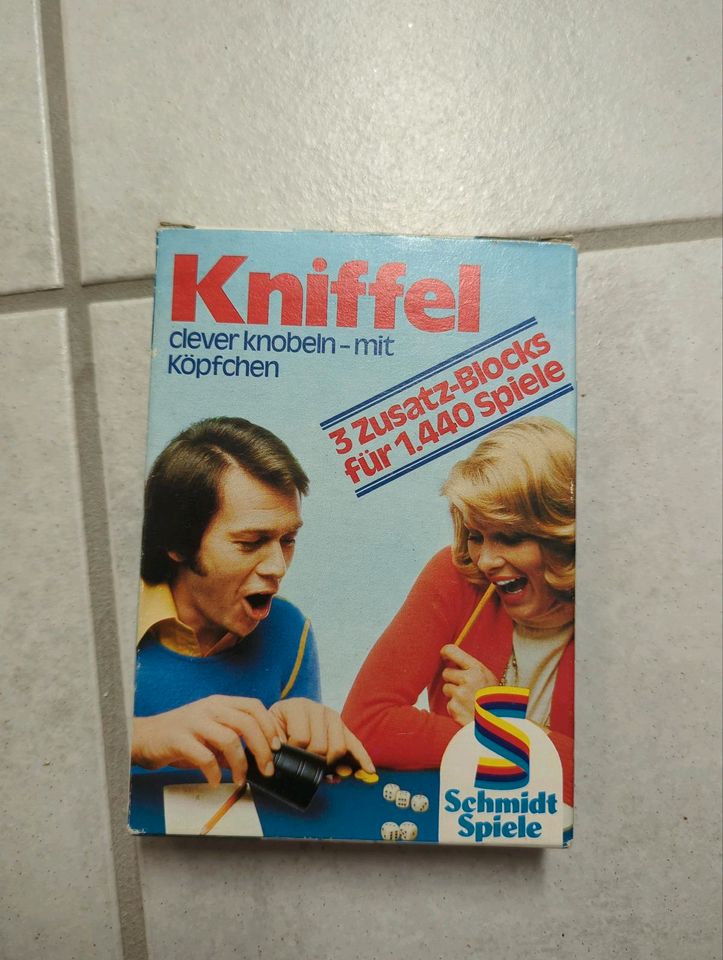 Kniffel+3 Zusatzblocks+für 1440 Spiele in Wanna