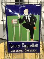 SUCHE Kenner La Ferme Cigaretten Schild Emailschild Blechschild Leipzig - Leipzig, Südvorstadt Vorschau