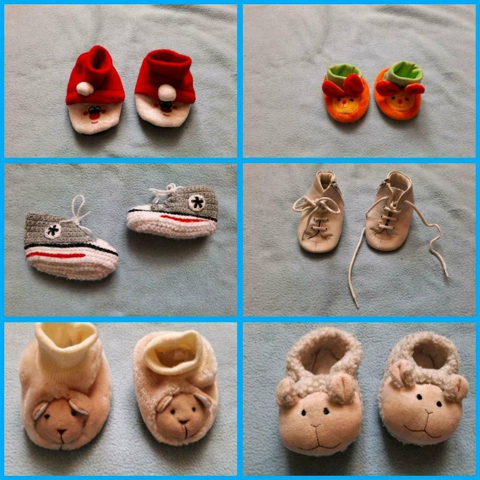 Baby Schühchen Neugeborenen Schuhe First Chucks Hausschuhe 18 in Dresden