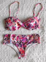 Bikini 34 40 75 C 75 D floral Blumen flowers pink weiß rosegold Niedersachsen - Wardenburg Vorschau