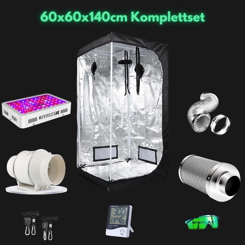 GrowBox Komplettset Zuchtzelt für Pflanzen 300-1500W in Paderborn