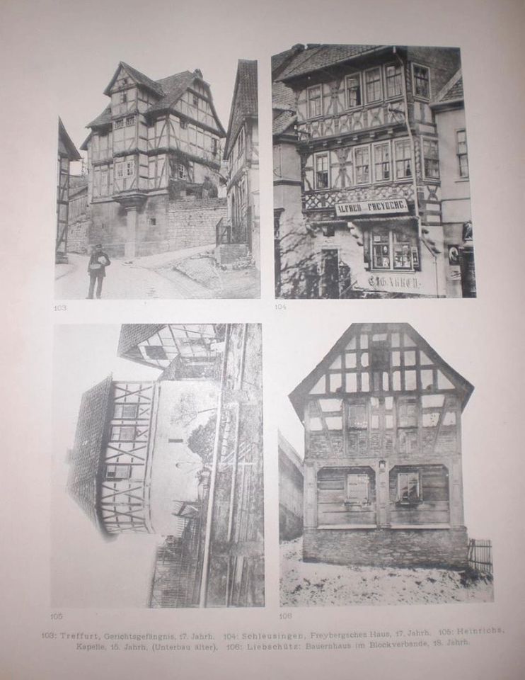 Alte Fachwerkbauten der Provinz Sachsen 1903 - Bildband in Gröbenzell